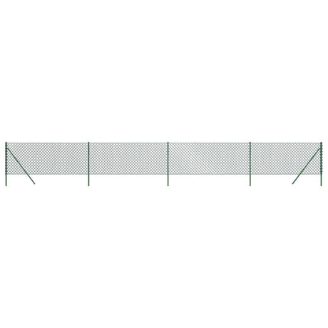 Vidaxxl Maschendrahtzaun 0,8x10 m grün