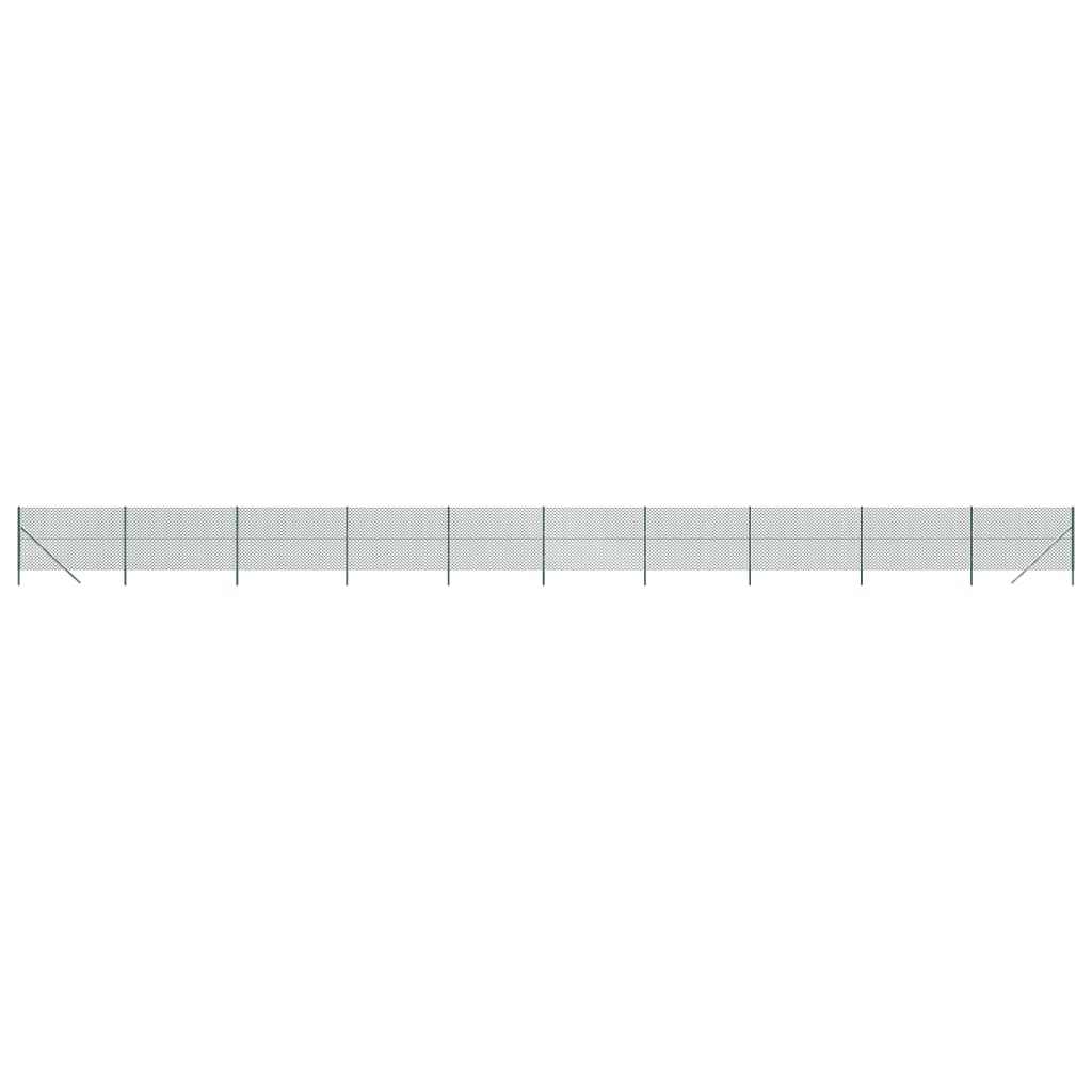 VidaXL Gitterzaun 1,4x25 m grün