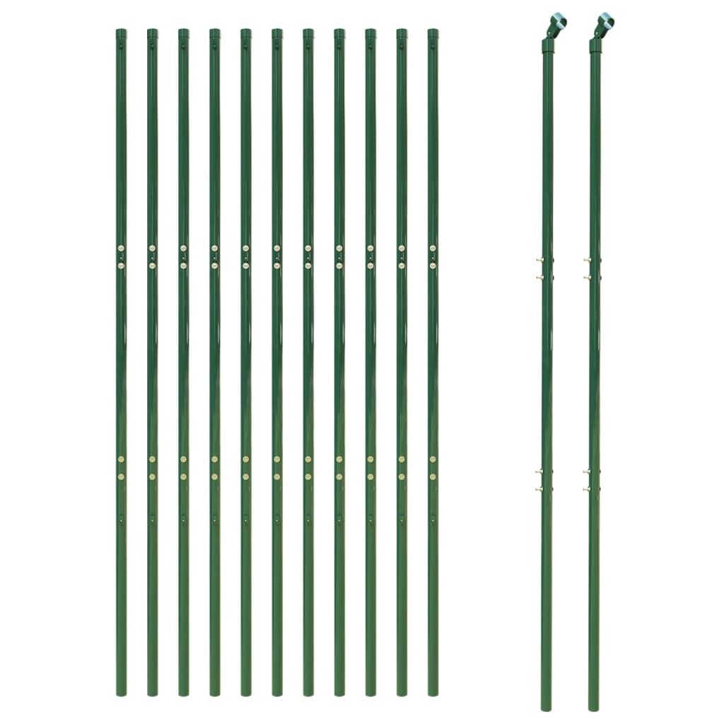 VidaXL Gitterzaun 2x25 m grün