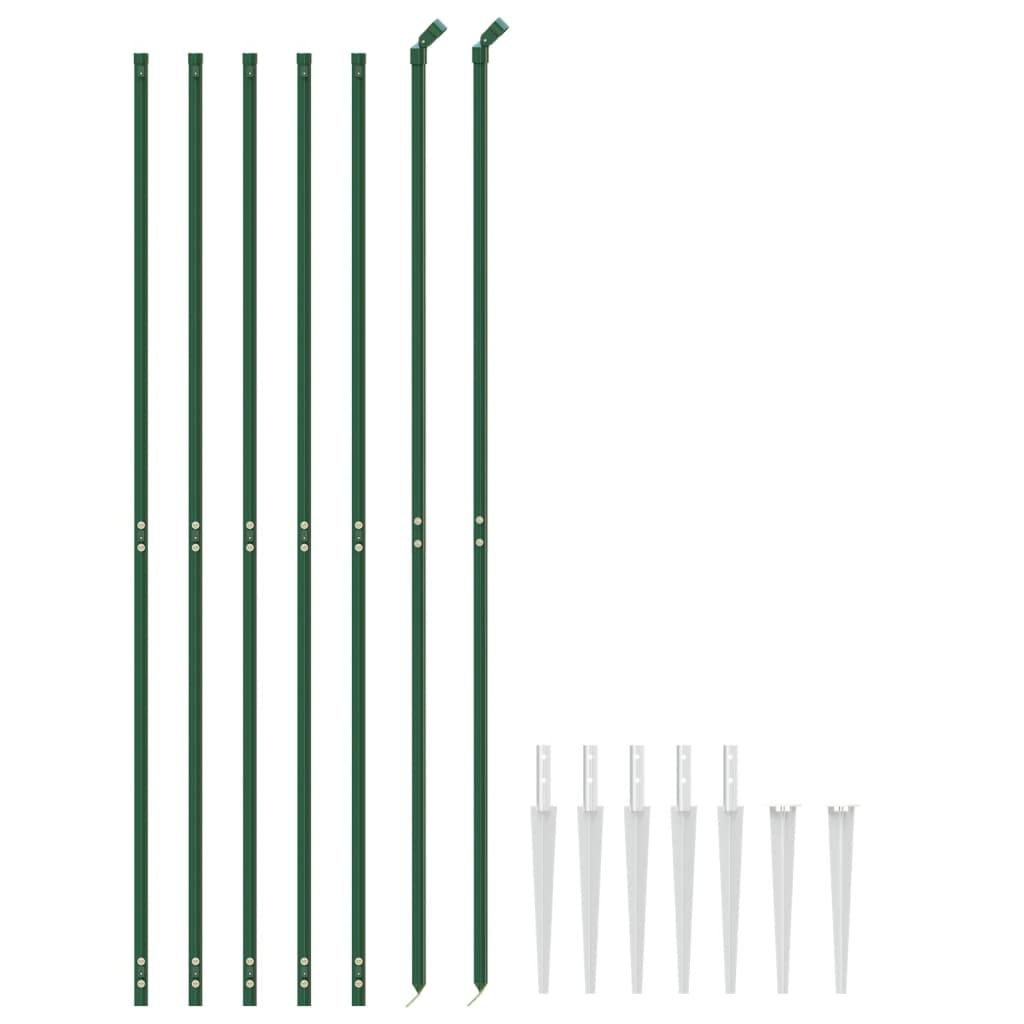 Vidaxxl-Maschenzaun mit Erdankern 2x10 m grün