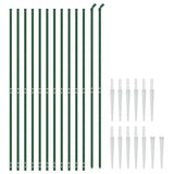 VidaXL Gitterzaun mit Erdankern 2,2x25 m grün