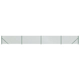 Vidaxl-Gitterzaun mit Flansch 1x10 m grün