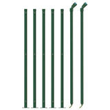 Vidaxl-Gitterzaun mit Flansch 1x10 m grün