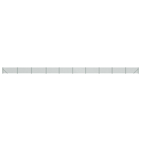 Vidaxx-Gitterzaun mit Flansch 0,8x25 m grün