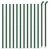 Vidaxx-Gitterzaun mit Flansch 0,8x25 m grün