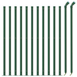 VidaXL-Gitterzaun mit Flansch 1x25 m grün