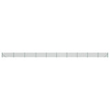 VidaXL Gitterzaun mit Flansch 1,1x25 m grün