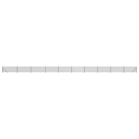 VidaXL Gitterzaun mit Flansch 1,1x25 m grün