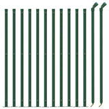 VidaXL Gitterzaun mit Flansch 1,1x25 m grün