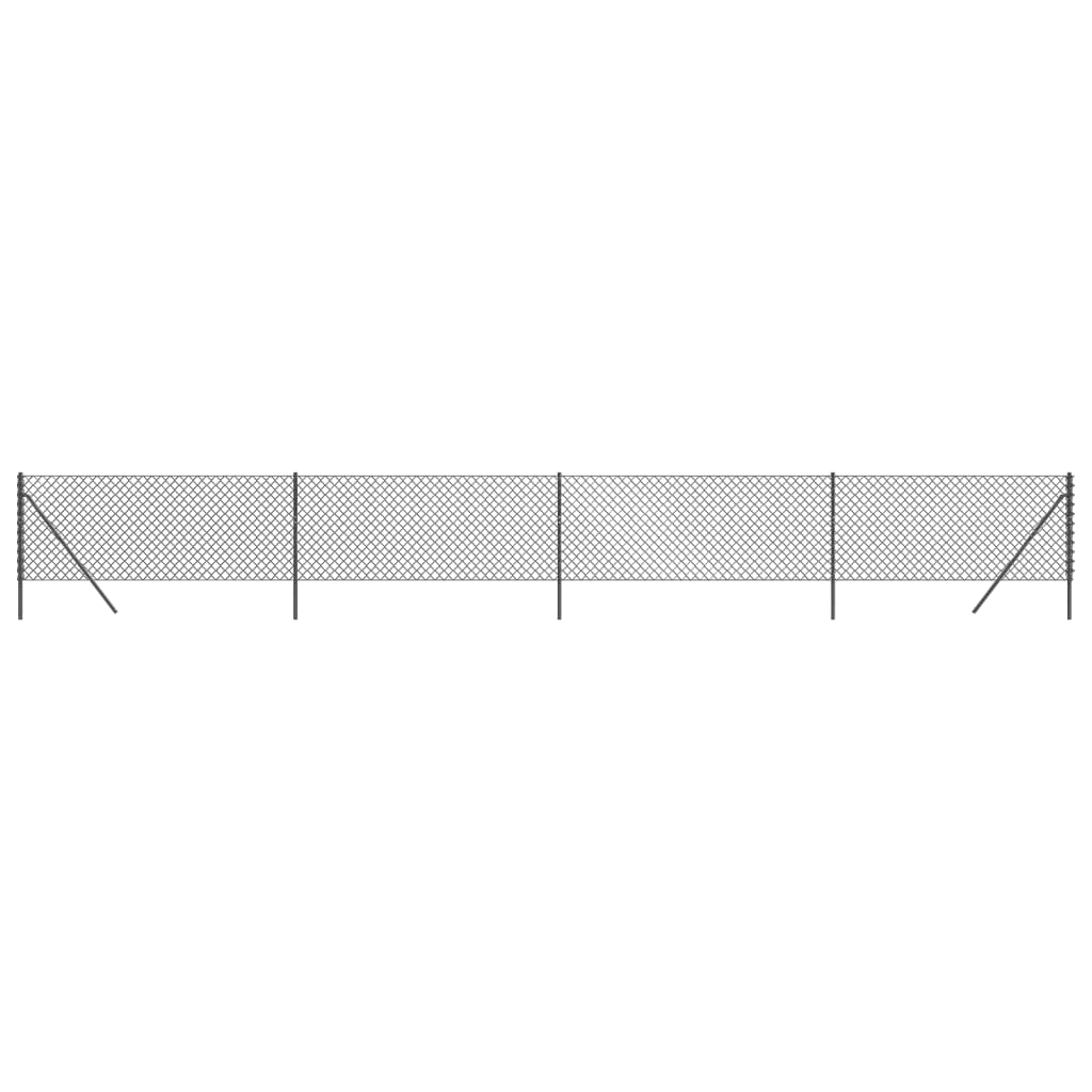 Vidaxl-Gitterzaun 1,1x10 m Anthrazit