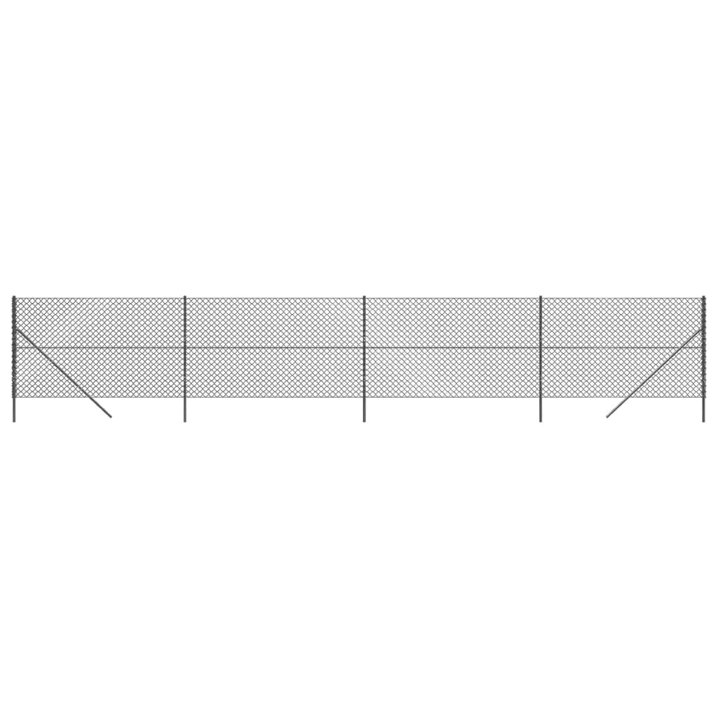 VidaXL Maschendrahtzaun 1,8x10 m Anthrazit