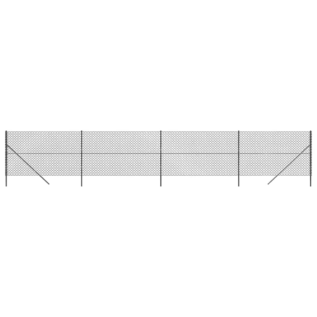 Vidaxl-Gitterzaun 2x10 m Anthrazit