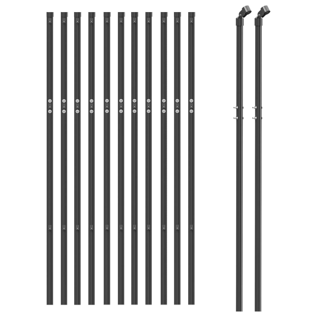 Vidaxx Gitterzaun 0,8x25 m Anthrazit