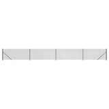 Vidaxl-Gitterzaun mit Flansch 1x10 m Anthrazit