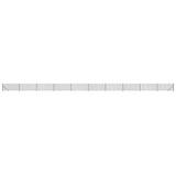 VidaXL Gitterzaun mit Flansch 1,1x25 m Anthrazit