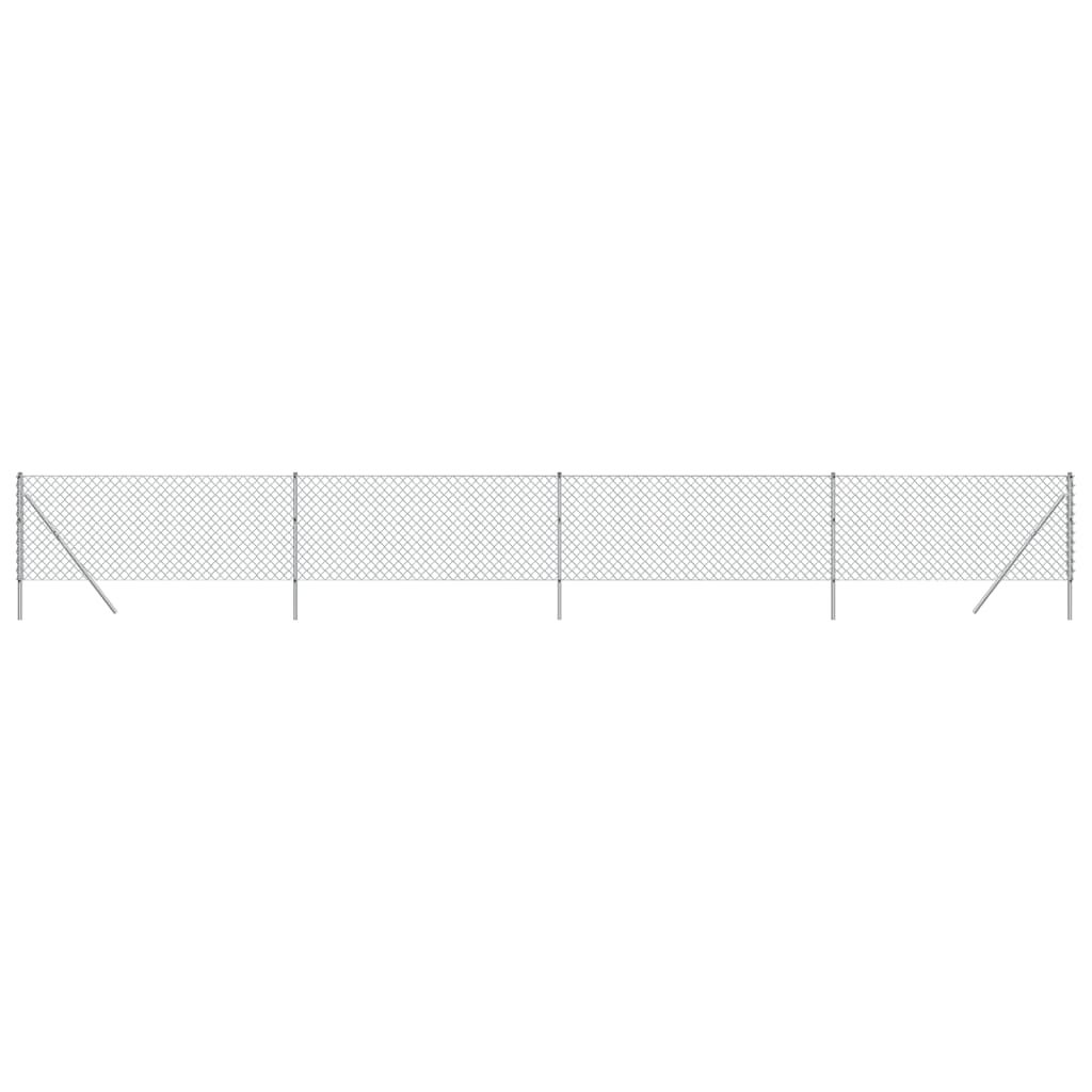 Vidaxx Gitterzaun 1,1x10 m silberfarben