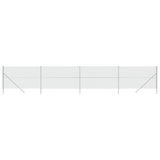 VidaXL Gitterzaun 2x10 m silberfarben