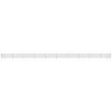 VidaXL Gitterzaun 1,1x25 m silberfarben