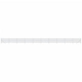 VidaXL Gitterzaun 1,6x25 m silberfarben