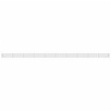Vidaxl-Gitterzaun mit Flansch 1x25 m silberfarben