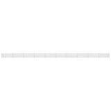 VidaXL Gitterzaun mit Flansch 1,1x25 m silberfarben