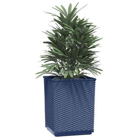 Vidaxx Pflanzgefäße 2 Stück 30x30x37 cm Polypropylen blaugrau