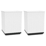 Vidaxx Pflanzgefäße 2 Stück 30x30x37 cm Polypropylen weiß