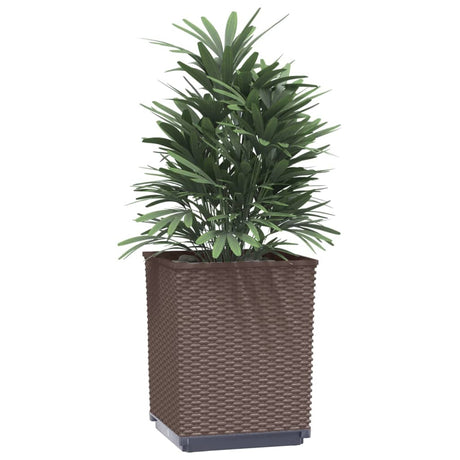 Vidaxx Pflanzgefäße 2 Stück 30x30x37 cm Polypropylen braun