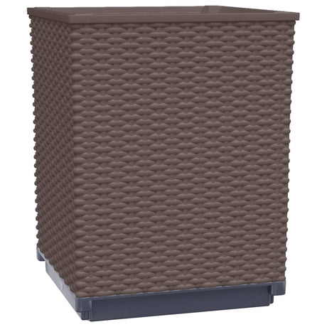 Vidaxx Pflanzgefäße 2 Stück 30x30x37 cm Polypropylen braun