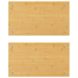 VIDAXL -Kochfeldabdeckungen 2 PCs 50x28x1.5 cm Bambus