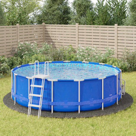 Vidaxx Schwimmbad-Bodenplane ø500 cm Polyester-Geotextil hellgrau