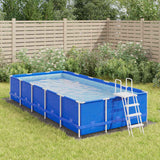 Vidaxx Schwimmbad-Bodenplane 500 x 250 cm, Polyester-Geotextil, hellgrau