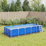 Vidaxx Schwimmbad-Bodenplane 550 x 280 cm, Polyester-Geotextil, hellgrau