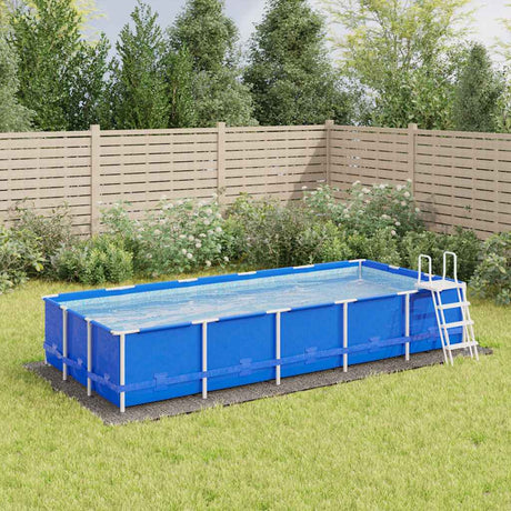 Vidaxx Schwimmbad-Bodenplane 550 x 280 cm, Polyester-Geotextil, hellgrau