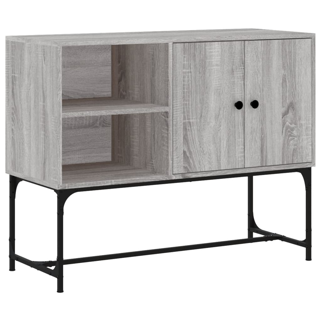 Vidaxl dressoir 100x40x79,5 cm bewerkt hout grijs sonoma eikenkleurig