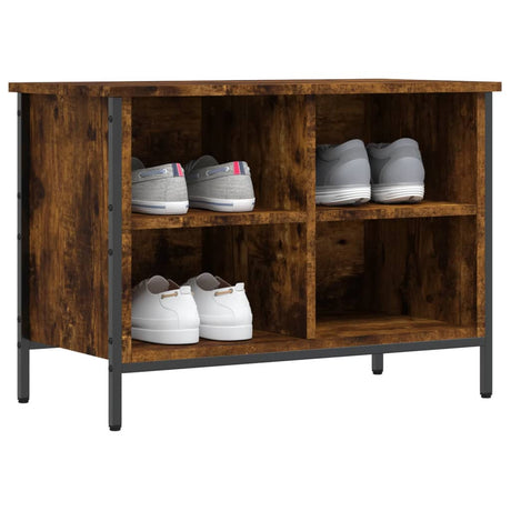 Vidaxx Schuhschrank 69x35x50 cm verarbeitetes Holz, geräucherte Eiche