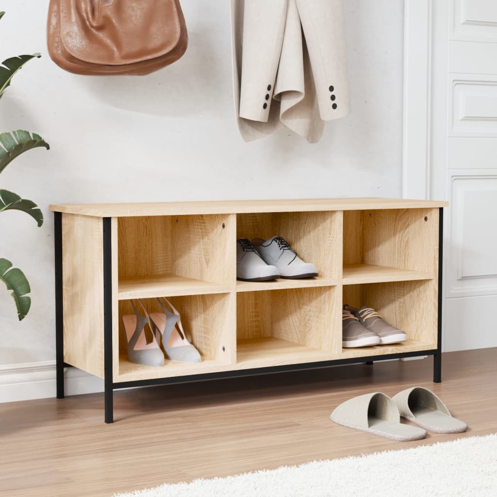 Vidaxx Schuhschrank 100x35x50 cm Holzwerkstoff Sonoma-Eiche