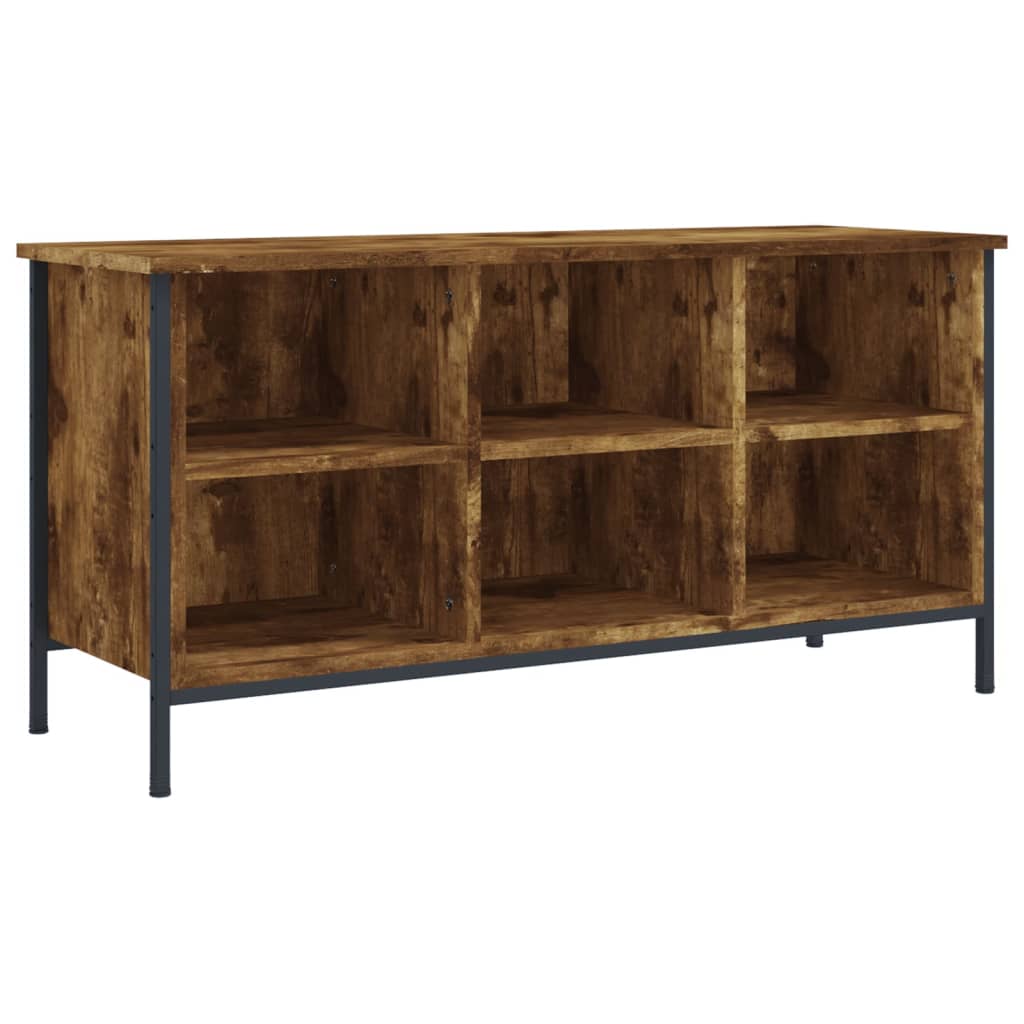 Vidaxx Schuhschrank 100x35x50 cm verarbeitetes Holz, geräucherte Eiche