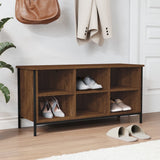 Vidaxx Schuhschrank 100 x 35 x 50 cm, fertige Holzfarbe, braune Eiche