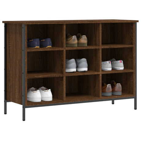 Vidaxx Schuhschrank 100 x 35 x 70 cm, fertige Holzfarbe, braune Eiche