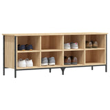 VidaXL Schuhschrank 131x35x50 cm Holzwerkstoff Sonoma-Eiche
