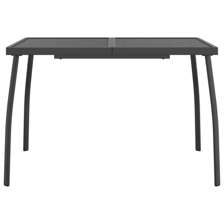 Vidaxl tuintafel 110x80x72 cm staalgaas antracietkleurig