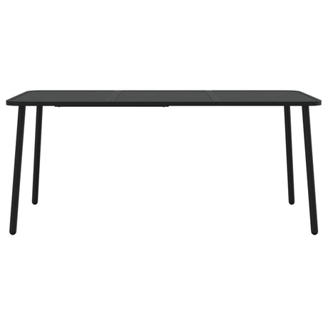 Vidaxl tuintafel 165x80x71 cm staal antracietkleurig