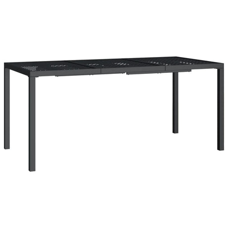 Vidaxl tuintafel 165x80x72 cm staal antracietkleurig