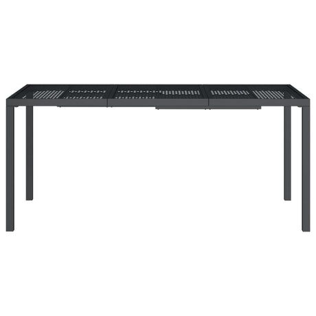 Vidaxl tuintafel 165x80x72 cm staal antracietkleurig