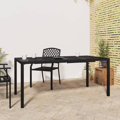 Vidaxl tuintafel 165x80x72 cm staal antracietkleurig