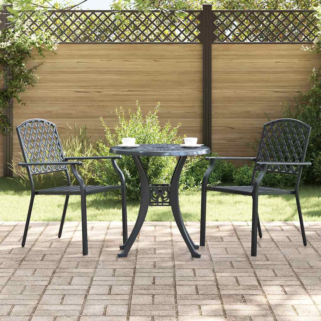 Vidaxl tuinstoel 2 st antraciet staal