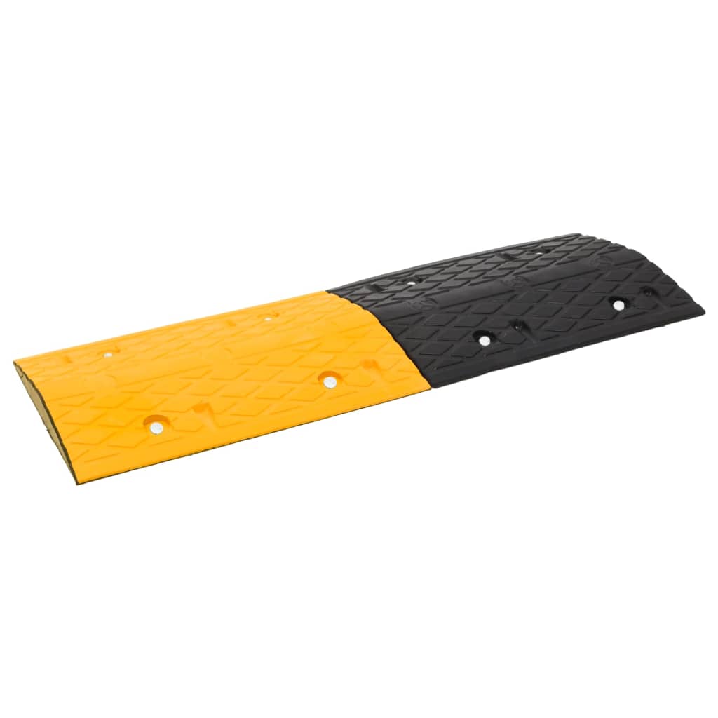 VidaXL Bodenschwellen 4 Stück 97x32,5x4 cm Gummi gelb und schwarz