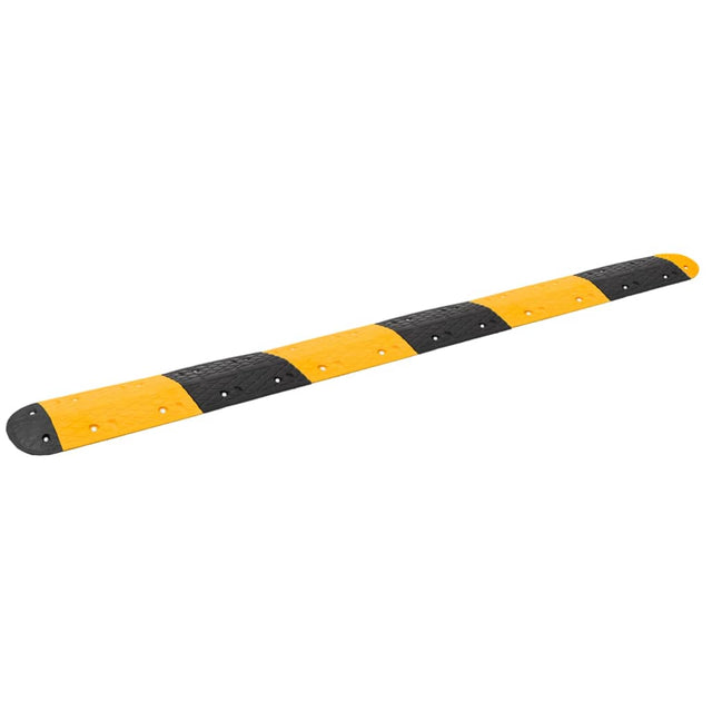 Vidaxx Bodenschwelle 323x32,5x4 cm Gummi gelb und schwarz