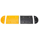 Vidaxx Bodenschwelle 323x32,5x4 cm Gummi gelb und schwarz